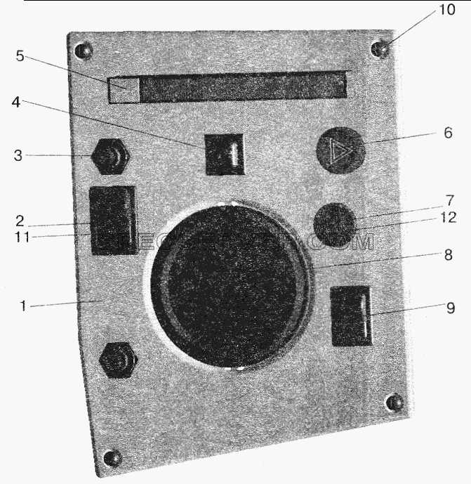Установка дополнительного щитка приборов для МАЗ-6422 (список запасных частей)