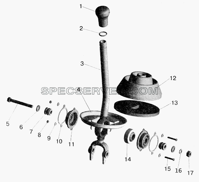Рычаг для МАЗ-6422 (список запасных частей)