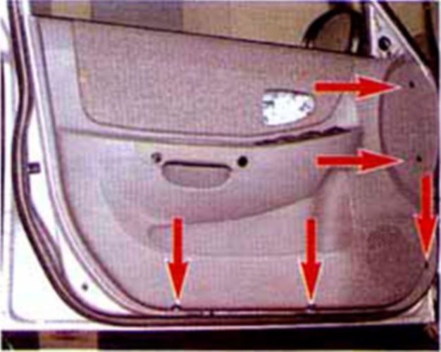 Снятие стекла передней двери - Хендай Акцент Тагаз (Hyundai Accent)