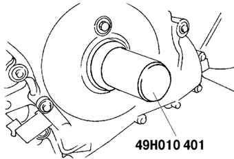 2.6.5.6 Установка цепи привода механизма газораспределения Mazda 3
