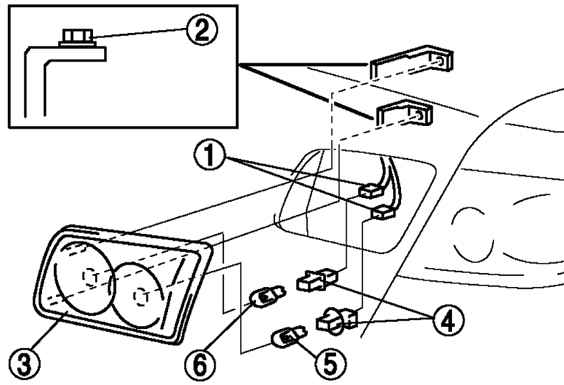 7.3.13 Снятие и установка внутреннего комбинированного фонаря Mazda 3