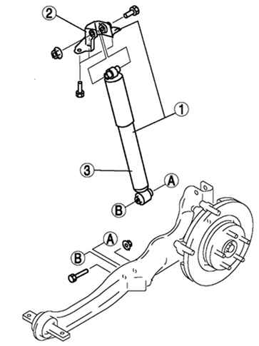 4.2.7.1 Снятие, проверка и установка заднего амортизатора Mazda 3