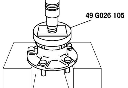 3.4.6 Снятие и установка ступицы заднего колеса Mazda 3