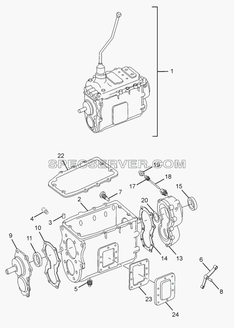 GEAR BOX(HOUSING) для SFC 407 LHD Euro II (список запасных частей)