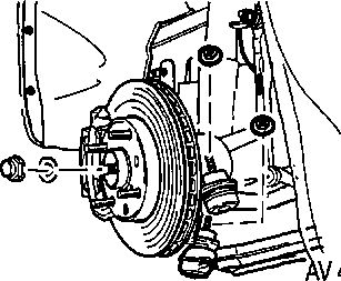 4.7.3 Снятие и установка приводного вала переднего колеса Шевроле Авео 2003-2008