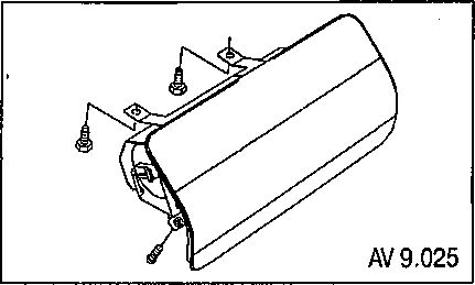 9.3.5 Снятие и установка модуля надувной подушки пассажира Шевроле Авео 2003-2008