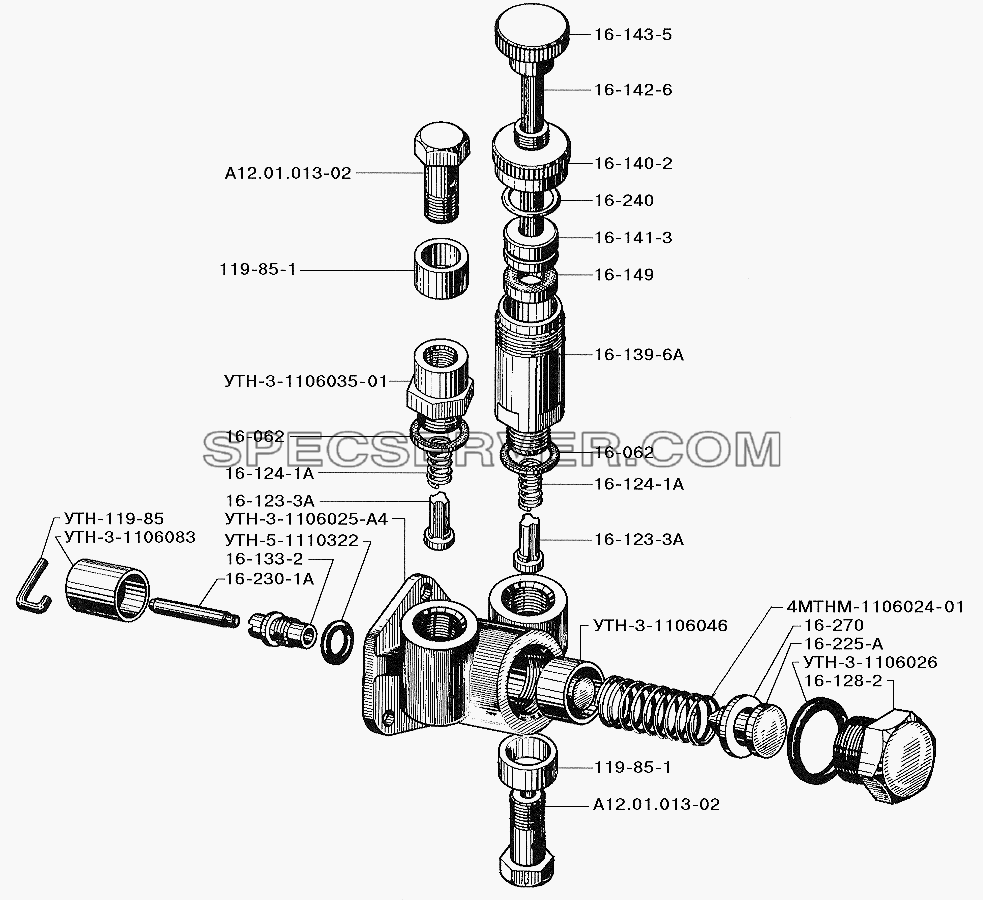 Подкачивающий насос для ЗИЛ-5301 (2006) (список запасных частей)