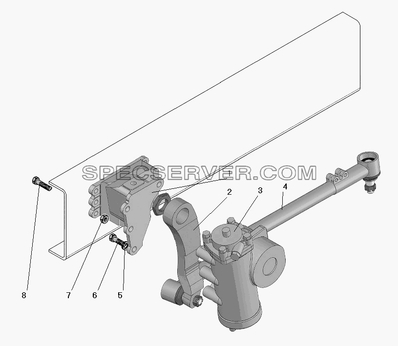 Рулевой механизм для Урал-63674 (список запасных частей)