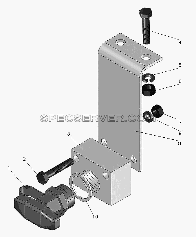 Установка буксирного клапана для Урал-63674 (список запасных частей)