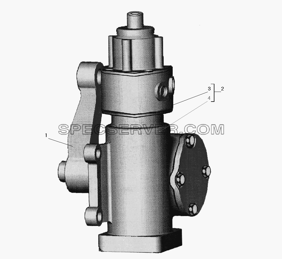 Механизм рулевой с распределителем для Урал-532301 (список запасных частей)