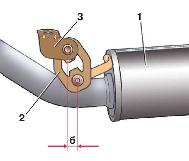6.3 Снятие и установка приемной трубы глушителя (дизельные двигатели) Skoda Fabia 2000-2007 года